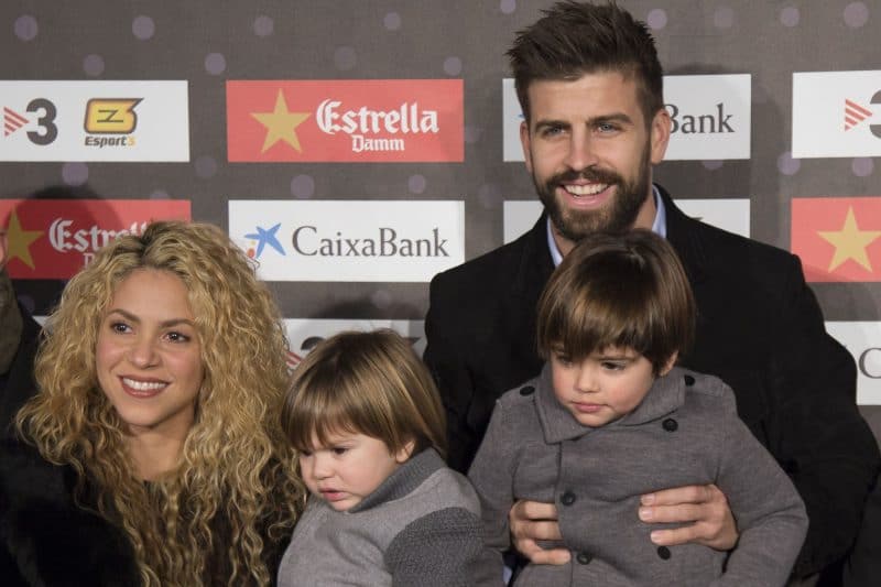 Shakira y Piqué fueron a Barranquilla con sus hijos