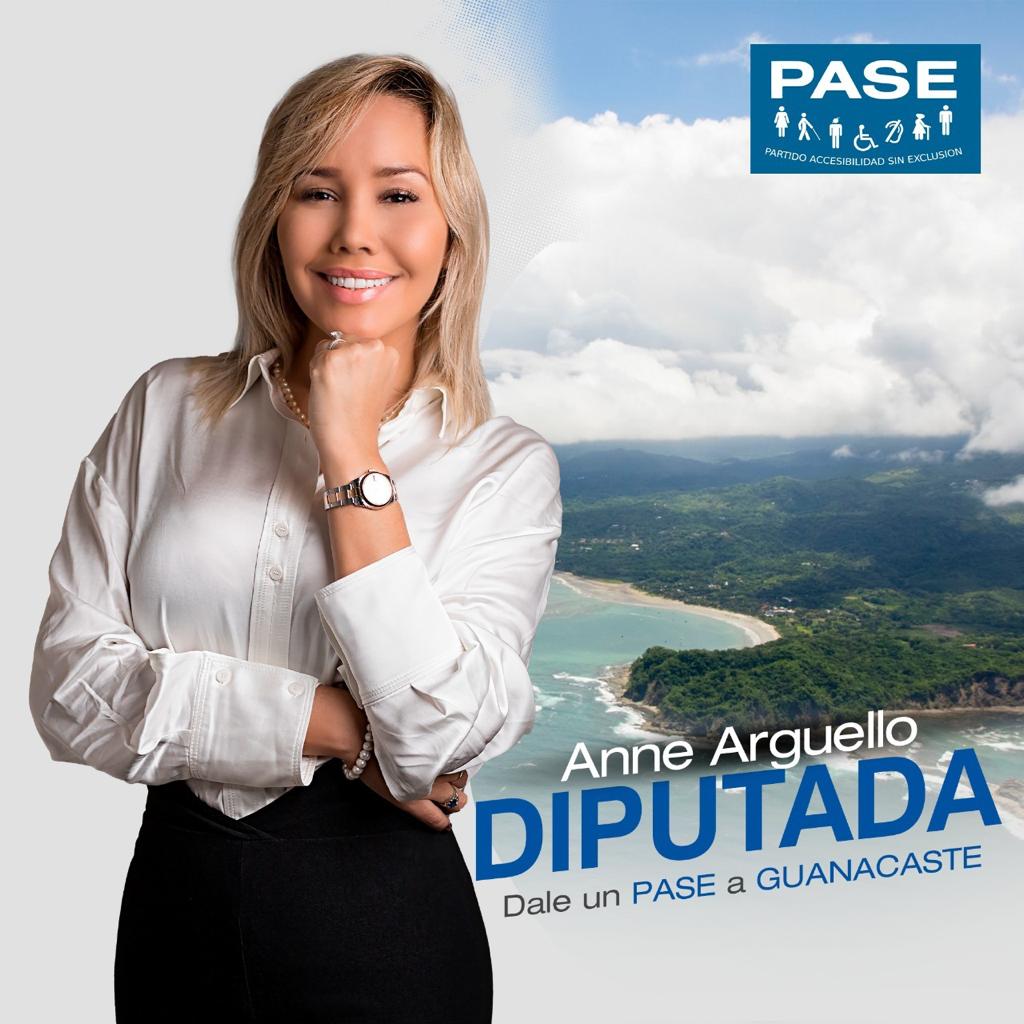 Anne es candidata a diputada por el primer lugar de Guanacaste del PASE, busca oportunidades para las personas con discapacidad