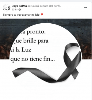 Dayana publicó en su FB un mensaje de despedida
