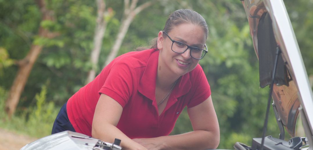 Marjorie es mecánica graduada del INA