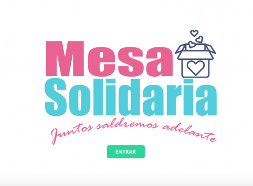 La mesa solidaria es una iniciativa de dos sancarleños
