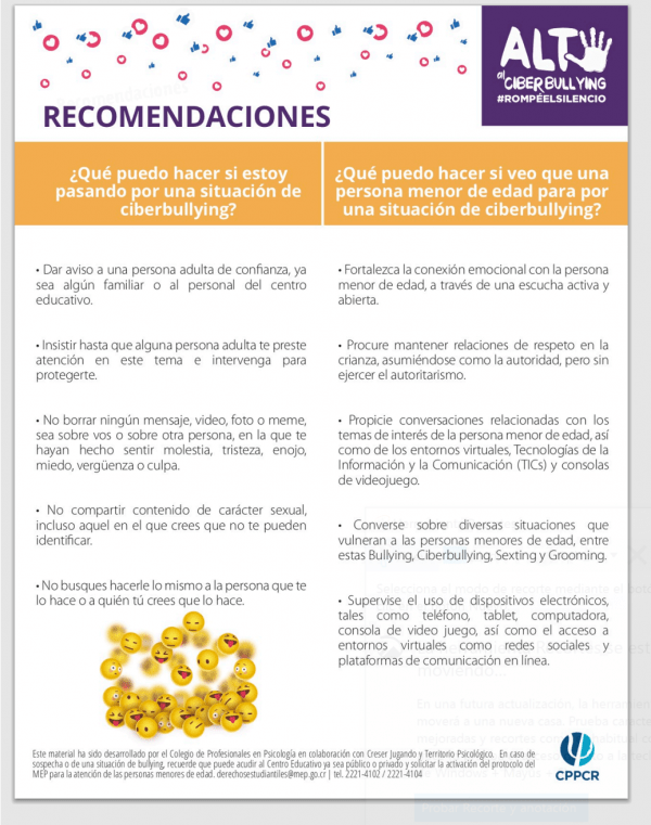 El cyberbullying puede ser prevenido