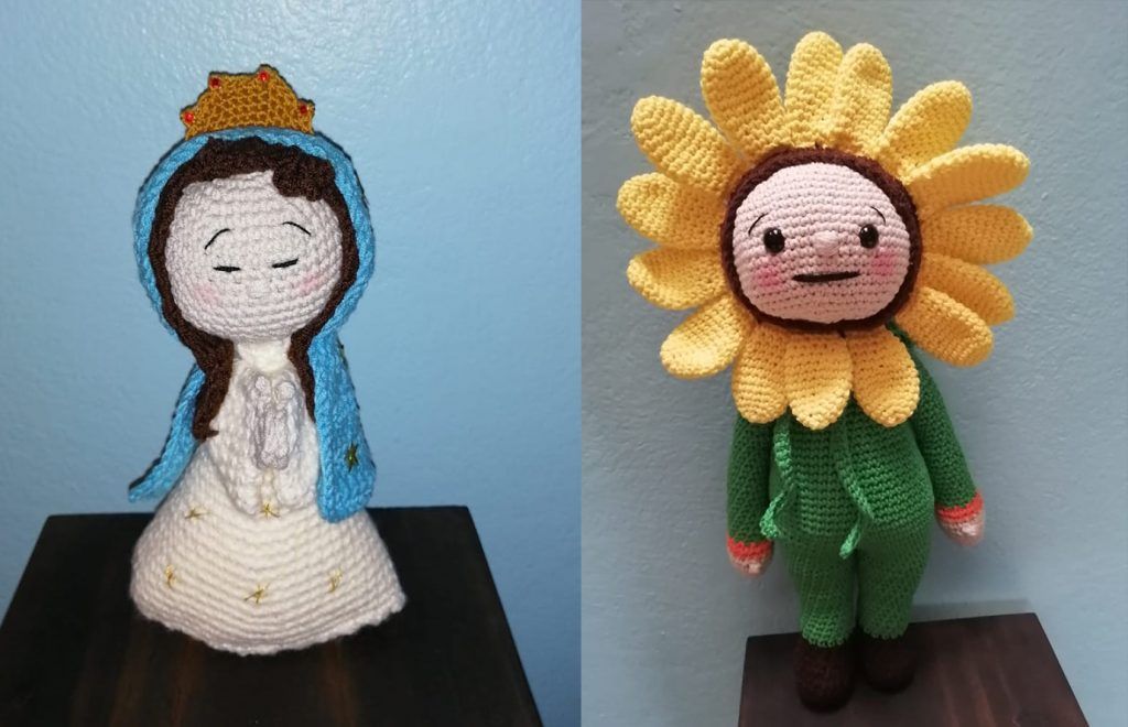La técnica que realiza Adriana se llama "amigurumi"