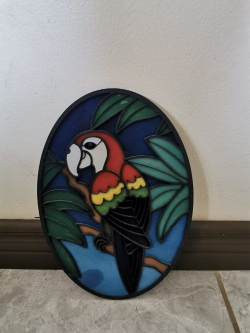 La joven canalizó su temor pintando