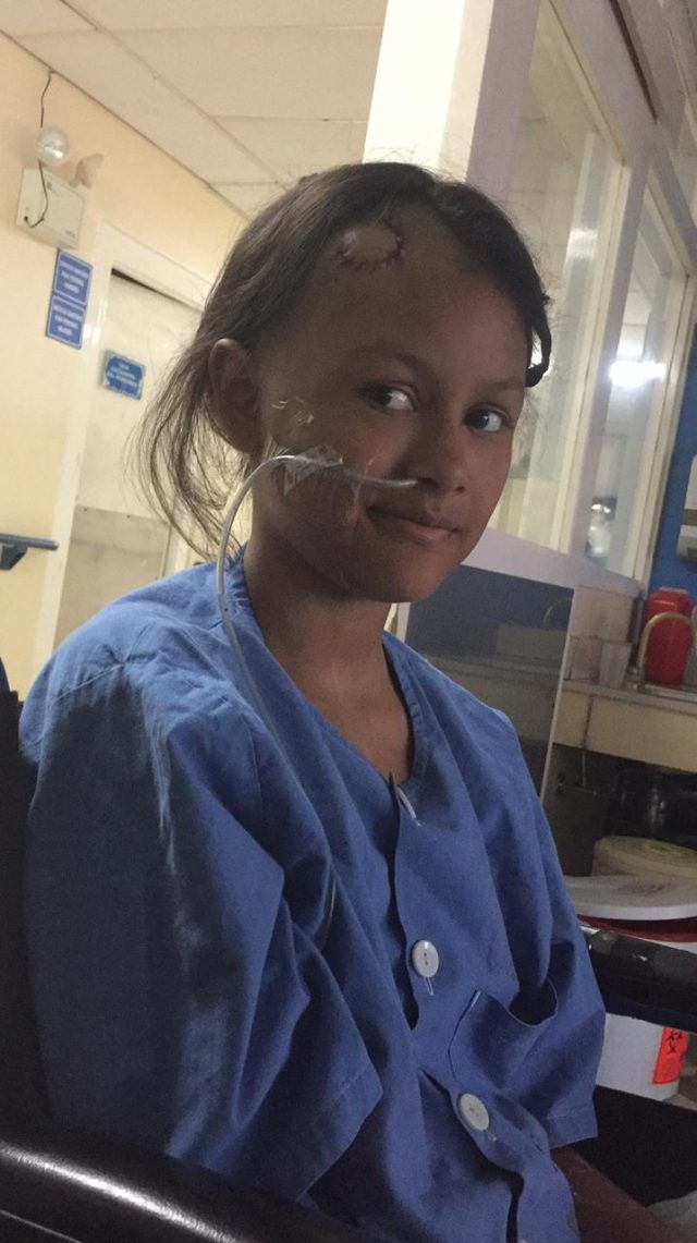 Alanis fue internada en el Hospital de Niños 