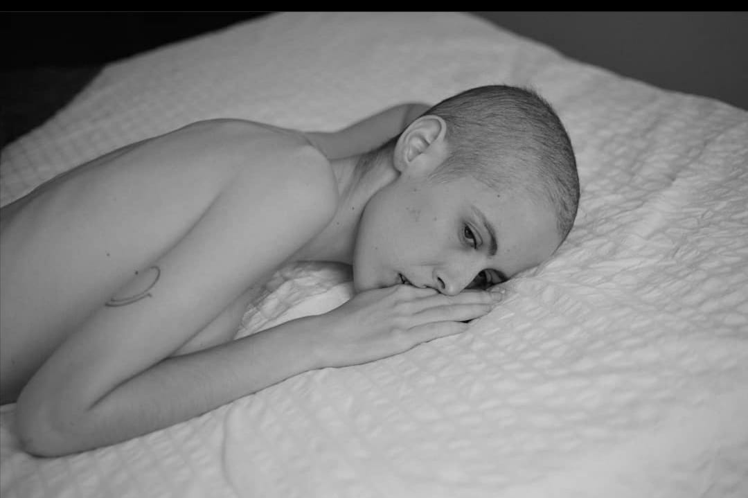 Olatz se tomó sus propias fotografías en la lucha contra el cáncer