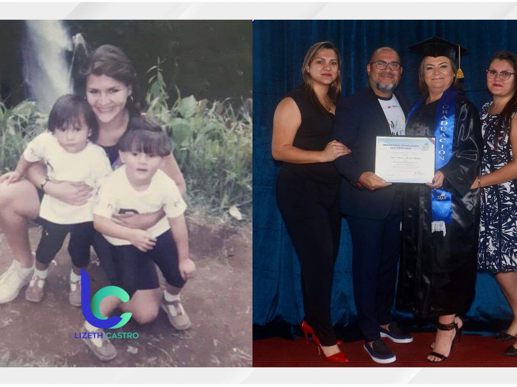 Aquellas pequeñitas le celebran hoy a su mamá su título universitario