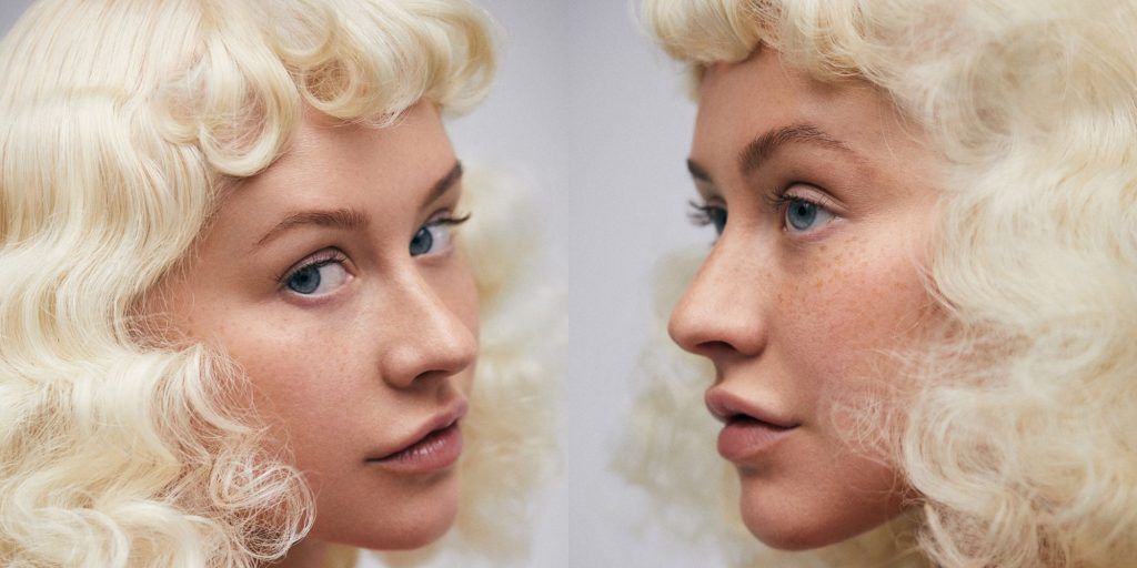 Christina Aguilera posó sin una gota de maquillaje en la portada de Paper