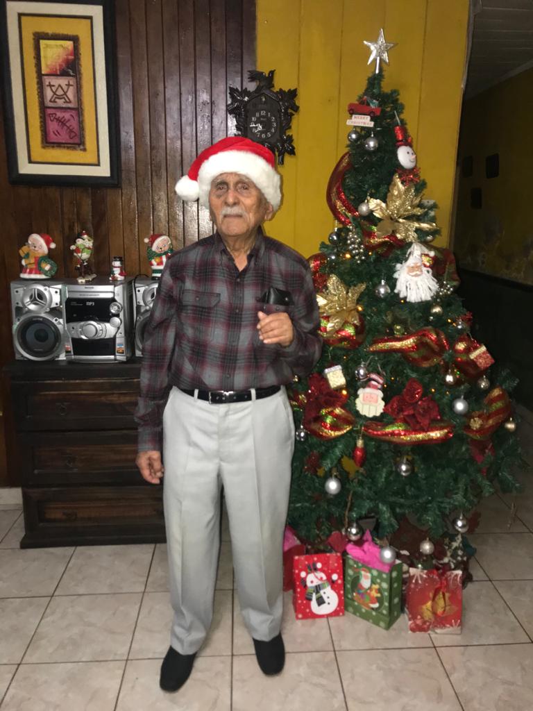 Don Luis se tomó esta fotografía a sus 98 años