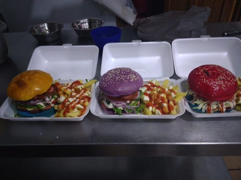 Hamburguesas del color de tu equipo