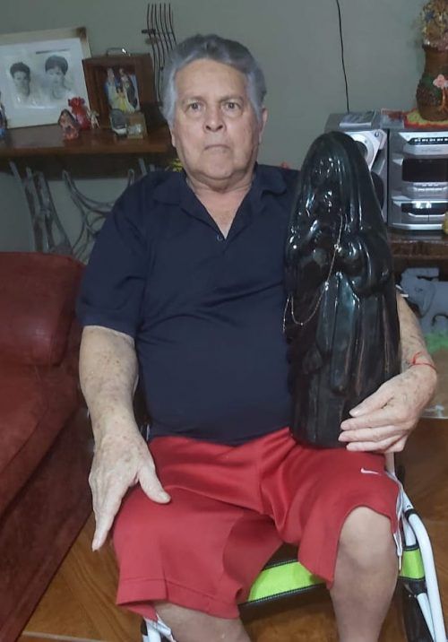 Don German agradece a Dios y a la Virgencita, por estar en su casa