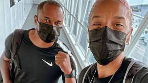 Yulimar y su entrenador Iván Pedroso